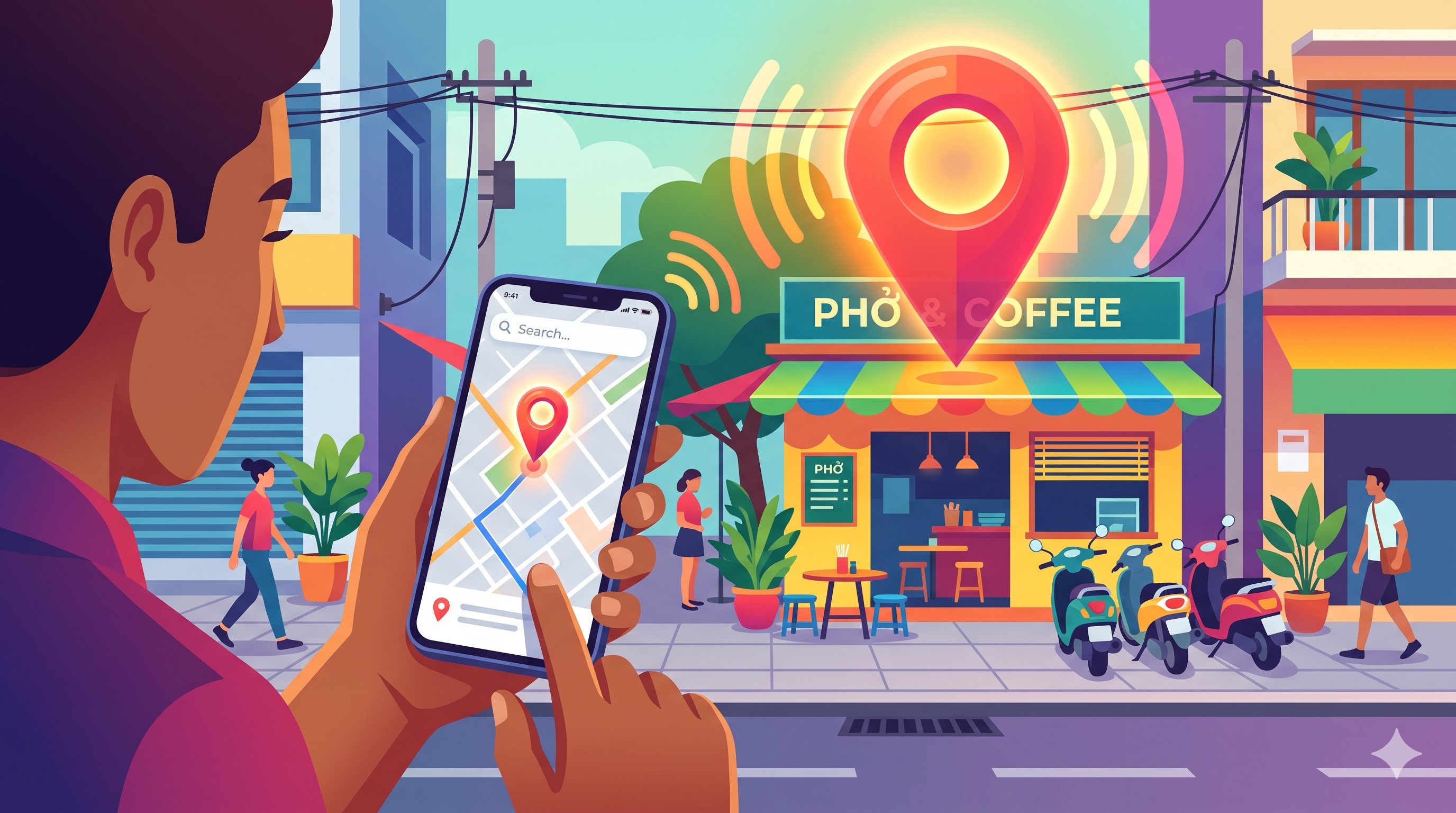 Người dùng tìm kiếm trên Google Maps
